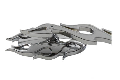 Wyatt Gatling Fireball Mirror Set with Flame Stems Chrome - 34-0786