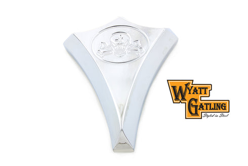 Wyatt Gatling Chrome Billet Skull Style Carburetor Cover - 34-0831