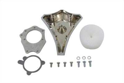 Wyatt Gatling Diamond Carburetor Cover Chrome Billet - 34-0837