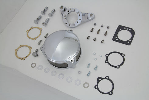 V-Twin Chrome Wyatt Gatling Air Cleaner Assembly - 34-0840