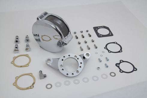V-Twin Chrome Wyatt Gatling Air Cleaner Assembly - 34-0840
