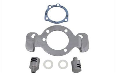 Wyatt Gatling Breather and Bracket Kit Chrome - 34-0851