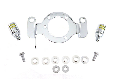 Wyatt Gatling Carburetor Support Bracket Chrome - 34-0852