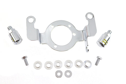 Wyatt Gatling Carburetor Support Bracket Chrome - 34-0852