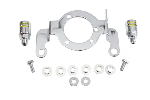 Wyatt Gatling Carburetor Support Bracket Chrome - 34-0852