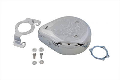 Wyatt Gatling Teardrop Air Cleaner Kit Chrome Flame - 34-0883