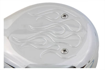 Wyatt Gatling Teardrop Air Cleaner Kit Chrome Flame - 34-0883