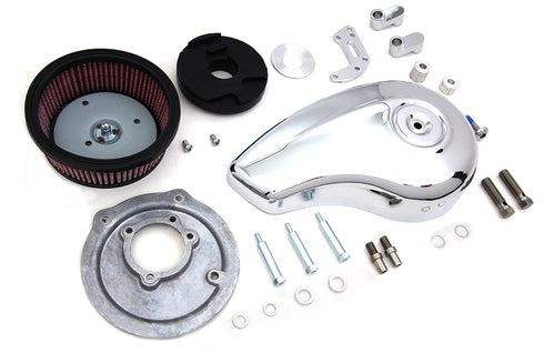 Wyatt Gatling Wyatt Gatling Teardrop Air Cleaner Kit Chrome - 34-0938