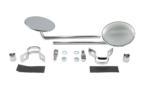Wyatt Gatling Round Mirror Set Chrome - 34-0995