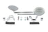 Wyatt Gatling Round Mirror Set Chrome - 34-0995