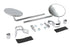 Wyatt Gatling Round Mirror Set Chrome - 34-0995