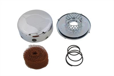 Wyatt Gatling Smooth Chrome J-Slot Air Cleaner - 34-1050