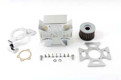 Wyatt Gatling Maltese Chrome Air Cleaner Cover Kit - 34-1148