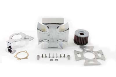 Wyatt Gatling Maltese Chrome Air Cleaner Cover Kit - 34-1148