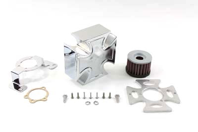 Wyatt Gatling Maltese Chrome Air Cleaner Cover Kit - 34-1148