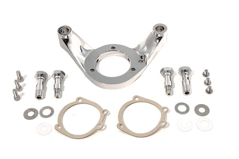 Wyatt Gatling Air Cleaner Bracket Kit Chrome Billet - 34-1179