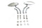 Wyatt Gatling Eagle Eye Mirror Set Billet Chrome - 34-1212
