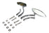 Wyatt Gatling Eagle Eye Mirror Set Billet Chrome - 34-1212
