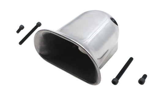 Wyatt Gatling Linkert Carburetor Air Scoop Polished - 34-1296