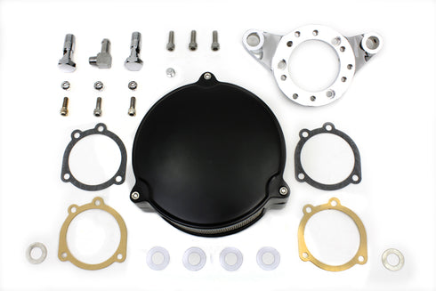 V-Twin Black Wyatt Gatling Air Cleaner Assembly - 34-1314