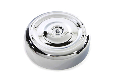 Wyatt Gatling Chrome Round Bobbed Style 8 inch Air Cleaner Cover - 34-1354