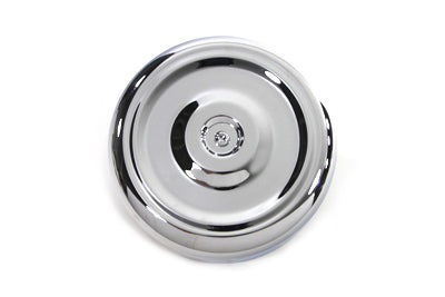 Wyatt Gatling Chrome Round Bobbed Style 8 inch Air Cleaner Cover - 34-1354