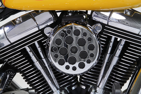 V-Twin Chrome Wyatt Gatling Air Cleaner Assembly - 34-1363