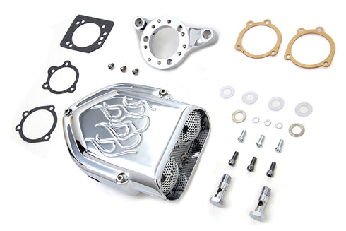 V-Twin Chrome Wyatt Gatling Air Cleaner Assembly - 34-1367