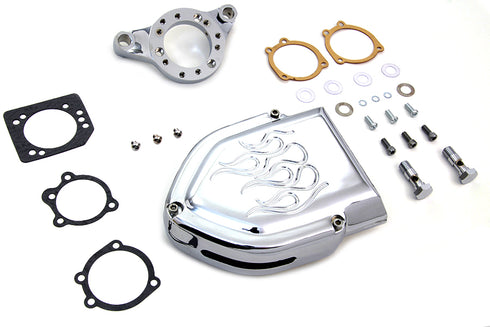 V-Twin Chrome Wyatt Gatling Air Cleaner Assembly - 34-1367