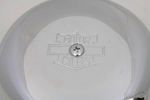 Wyatt Gatling 7 inch Round Air Cleaner Chrome - 34-1372