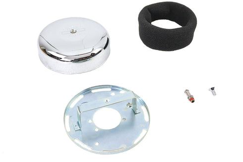 Wyatt Gatling 7 inch Round Air Cleaner Chrome - 34-1373