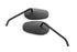 Wyatt Gatling Sidewinder Mirror Set with Round Stems Black - 34-1377