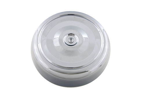 Wyatt Gatling Chrome Round Bobbed Style 7 inch Air Cleaner Cover - 34-1379