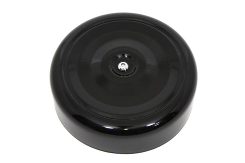 Wyatt Gatling Black Round Bobbed Style 7 inch Air Cleaner Cover - 34-1380