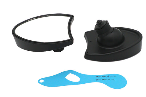 V-Twin Fairing Mirror Set Black - 34-1418