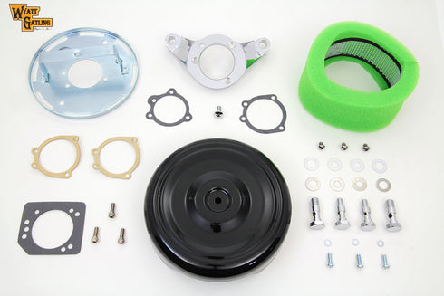 V-Twin Black Wyatt Gatling Air Cleaner Assembly - 34-1427