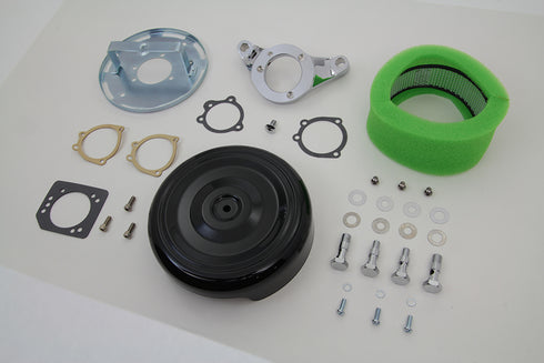 V-Twin Black Wyatt Gatling Air Cleaner Assembly - 34-1427