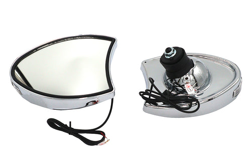 Wyatt Gatling Fairing Mirror Set Chrome - 34-1453