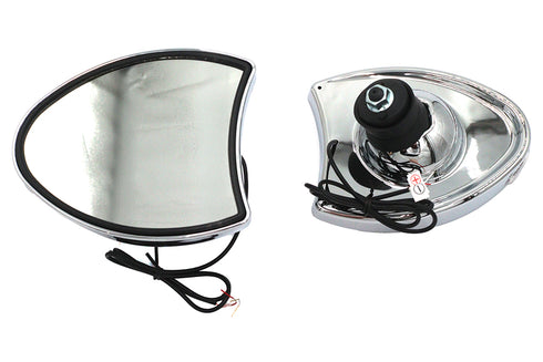 Wyatt Gatling Fairing Mirror Set Chrome - 34-1453