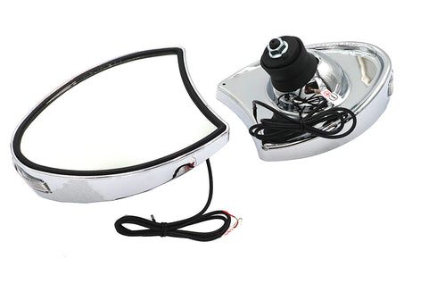 Wyatt Gatling Fairing Mirror Set Chrome - 34-1453