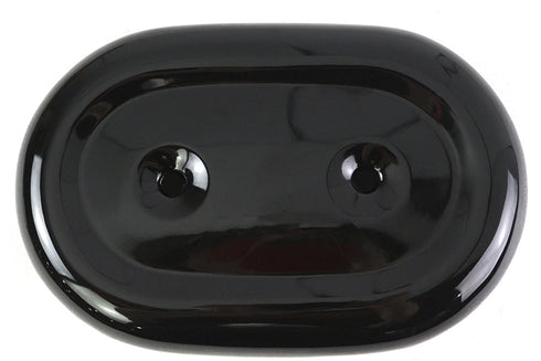 V-Twin Oval Air Cleaner Cover Black - 34-1468