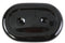 V-Twin Oval Air Cleaner Cover Black - 34-1468