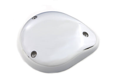 Wyatt Gatling 5 inch Teardrop Carburetor Cover Chrome - 34-1501