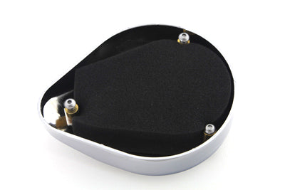 Wyatt Gatling 5 inch Teardrop Carburetor Cover Chrome - 34-1501
