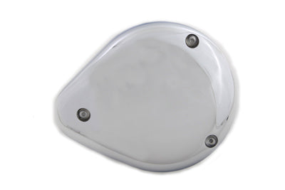 Wyatt Gatling 5 inch Teardrop Carburetor Cover Chrome - 34-1501