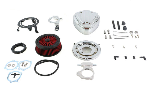 Wyatt Gatling Siren Air Cleaner Assembly Chrome - 34-1527