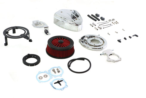 Wyatt Gatling Siren Air Cleaner Assembly Chrome - 34-1527