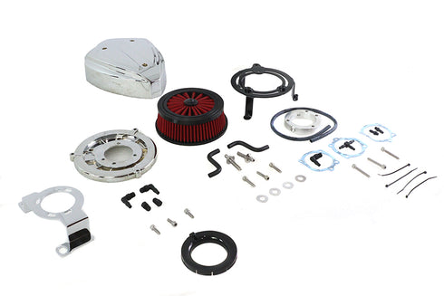 Wyatt Gatling Siren Air Cleaner Assembly Chrome - 34-1528
