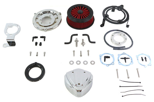 Wyatt Gatling Siren Air Cleaner Assembly Chrome - 34-1528