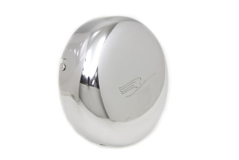 V-Twin 7 inch Linkert Bird J-Slot Style Air Cleaner Assembly Chrome - 34-1531